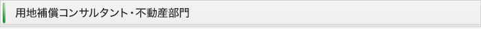 用地補償コンサルタント・不動産部門